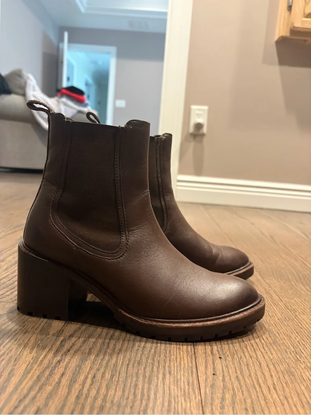Thursday Boot Company Brown Leather Chelsea Ankle Boots